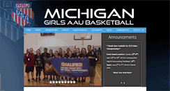 Desktop Screenshot of michigangirlsaaubasketball.com
