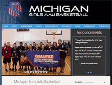 Tablet Screenshot of michigangirlsaaubasketball.com